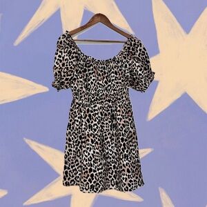 H&M Leopard Print Mini Dress
